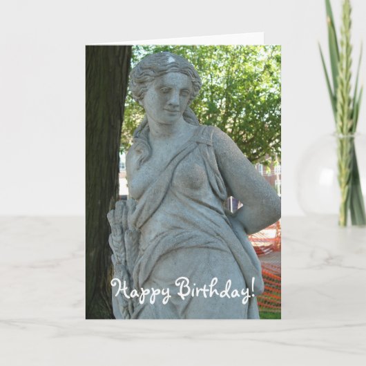 Beeld in het Park, Happy Birthday. Kaart (Voorkant)