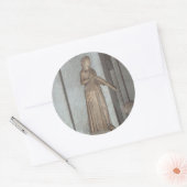 beeld in het Vaticaanmuseum in Rome, Italië Ronde Sticker (Envelop)