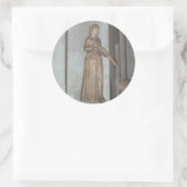 beeld in het Vaticaanmuseum in Rome, Italië Ronde Sticker (Tas)