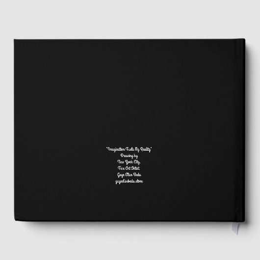 Beeld je mijn realiteit in gastenboek (Achterkant)