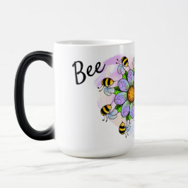 Beeld magisch met mok van de pastelhartachtergrond