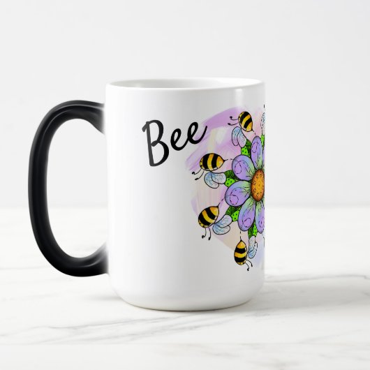 Beeld magisch met mok van de pastelhartachtergrond (Links)