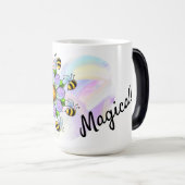 Beeld magisch met mok van de pastelhartachtergrond (Voorkant rechts)