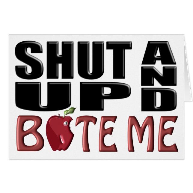 BEELD ME OP EN BITE ME (Voorkant Horizontaal)