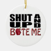 BEELD ME OP EN BITE ME KERAMISCH ORNAMENT (Voorkant)