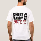 BEELD ME OP EN BITE ME T-SHIRT (Achterkant)