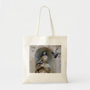 beeld met duiven canvas tas
