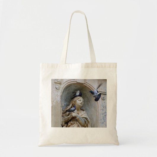 beeld met duiven canvas tas (Voorkant)