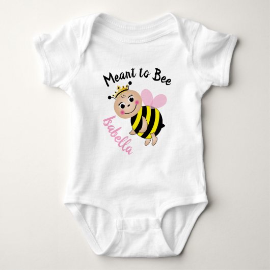 Beeld om Baby Meisje Bodysuit-Pink Romper (Voorkant)