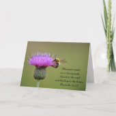 Beeld op Thistle Thinking van u kaart met Manuscri (Voorkant)