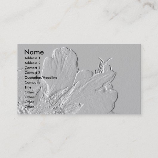 Beeld op ventilatorpetaalontwerp visitekaartje (Voorkant)