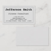 Beeld & Tekst Fitness Consultant Visitekaartje (Voorkant / Achterkant)