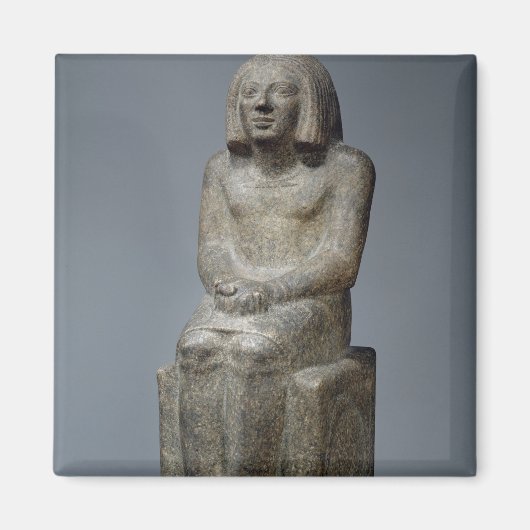 beeld van Ankh, priester van Horus, vroege Dynasti Magneet (Voorkant)