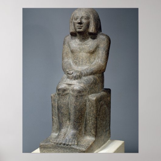 beeld van Ankh, priester van Horus, vroege Dynasti Poster (Voorkant)
