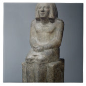 beeld van Ankh, priester van Horus, vroege Dynasti Tegeltje (Voorkant)