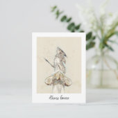  beeld van Athena Briefkaart - Klassiek Grieks (Staand voorkant)