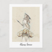  beeld van Athena Briefkaart - Klassiek Grieks (Voorkant)