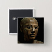 beeld van bondskanselier Nakhti uit Asyut, vroege Vierkante Button 5,1 Cm (Voorkant /achterkant)