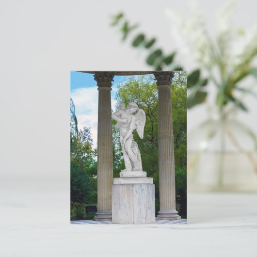 beeld van Cupidon, tempel van de liefde in Versail Briefkaart (Staand voorkant)
