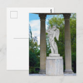 beeld van Cupidon, tempel van de liefde in Versail Briefkaart (Voorkant / Achterkant)