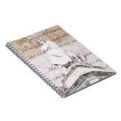 beeld van dante Allighieri met de goddelijke humor Notitieboek (Rechterzijde)