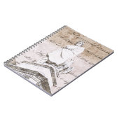 beeld van dante Allighieri met de goddelijke humor Notitieboek (Linkerzijde)