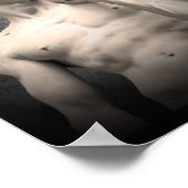 Beeld van David met een Golden Kettlebell Poster (Hoek)