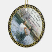 Beeld van de doop van Jezus Christus twee Keramisch Ornament (Links)