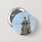 Beeld van de Fortitudo in Bamberg Ronde Button 5,7 Cm (Voorkant /achterkant)