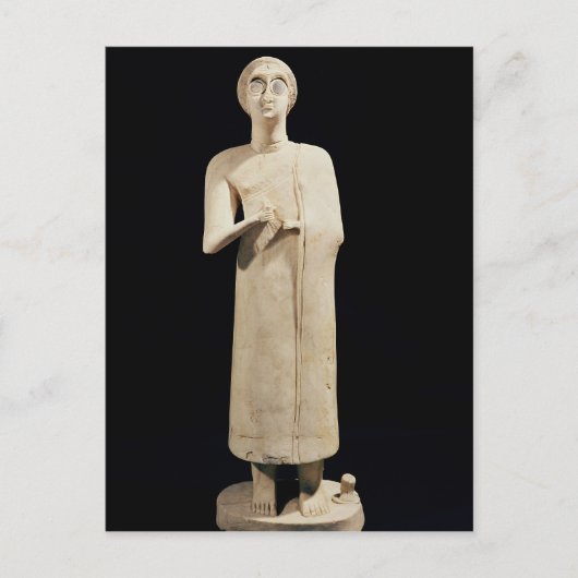 beeld van de Grote Godin, van Tell Asmar Briefkaart (Voorkant)