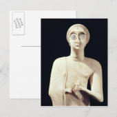 beeld van de Grote Godin, van Tell Asmar Briefkaart (Voorkant / Achterkant)