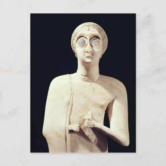 beeld van de Grote Godin, van Tell Asmar Briefkaart (Voorkant)