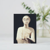 beeld van de Grote Godin, van Tell Asmar Briefkaart (Staand voorkant)