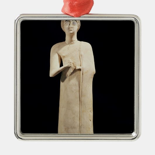 beeld van de Grote Godin, van Tell Asmar Metalen Ornament (Voorkant)