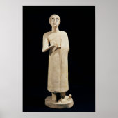 beeld van de Grote Godin, van Tell Asmar Poster (Voorkant)