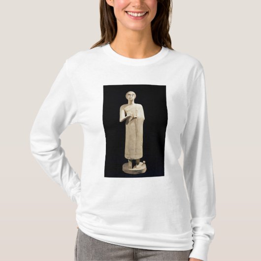 beeld van de Grote Godin, van Tell Asmar T-shirt (Voorkant)