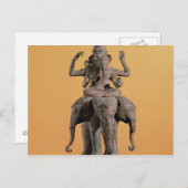 beeld van de hindoe God Ganesh Briefkaart (Voorkant / Achterkant)