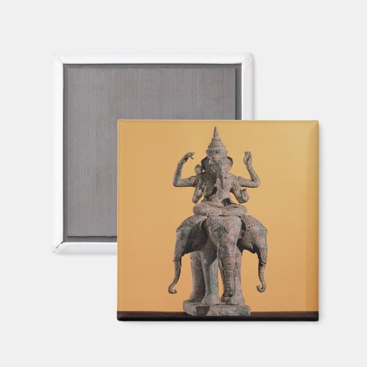 beeld van de hindoe God Ganesh Magneet (Voorkant / Achterkant)