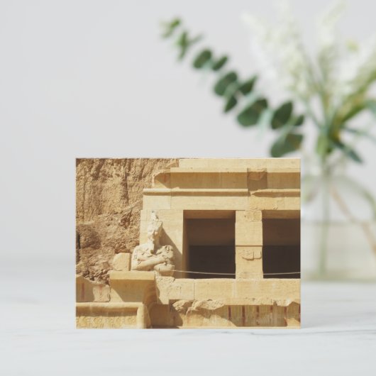 beeld van de koningin Hatshepsut, Hatshepsut Templ Briefkaart (Staand voorkant)