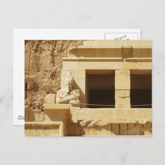 beeld van de koningin Hatshepsut, Hatshepsut Templ Briefkaart (Voorkant / Achterkant)