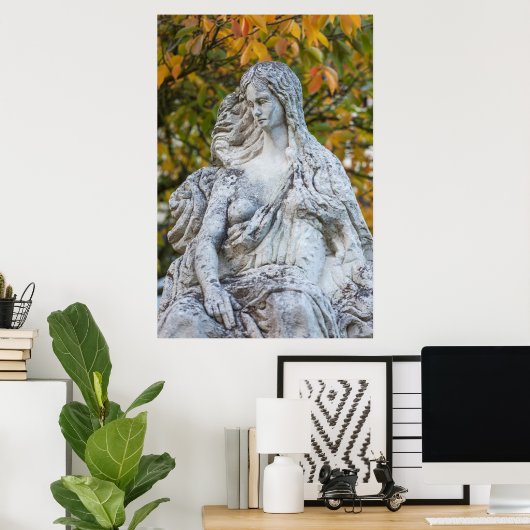 beeld van de Loreley Mermaid Poster (Thuiskantoor)