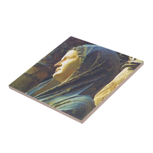 beeld van de Maagd Mary Tegeltje (Zijkant)