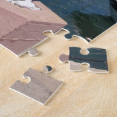 beeld van de melkkleur legpuzzel (Zijkant)