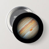 Beeld van de planeet Jupiter (Hubble-telescoop) Ronde Button 7,6 Cm (Voorkant /achterkant)