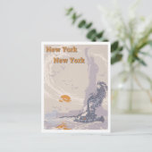  beeld van de reis van Liberty New York Briefkaart (Staand voorkant)