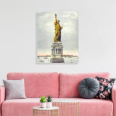  beeld van de reis van Liberty New York Canvas Afdruk (Insitu (Woonkamer))