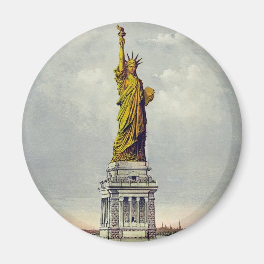  beeld van de reis van Liberty New York Magneet (Voorkant)
