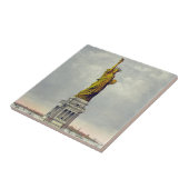 beeld van de reis van Liberty New York Tegeltje (Zijkant)