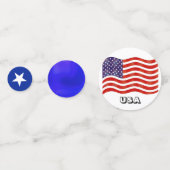 Beeld van de Vrijheid & Amerikaanse Vlag Confetti (Voorkanten)