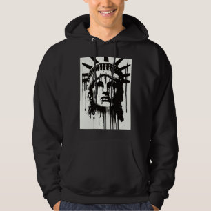 Beeld Van De Vrijheid Artistieke Weergave Dame V Hoodie